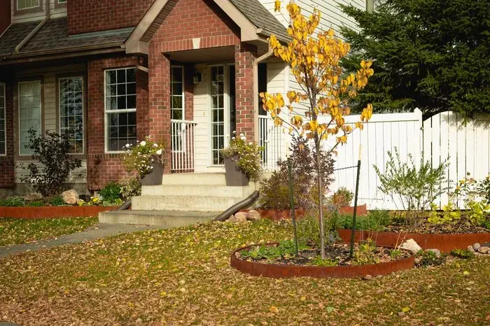 Corten steel landscape edging